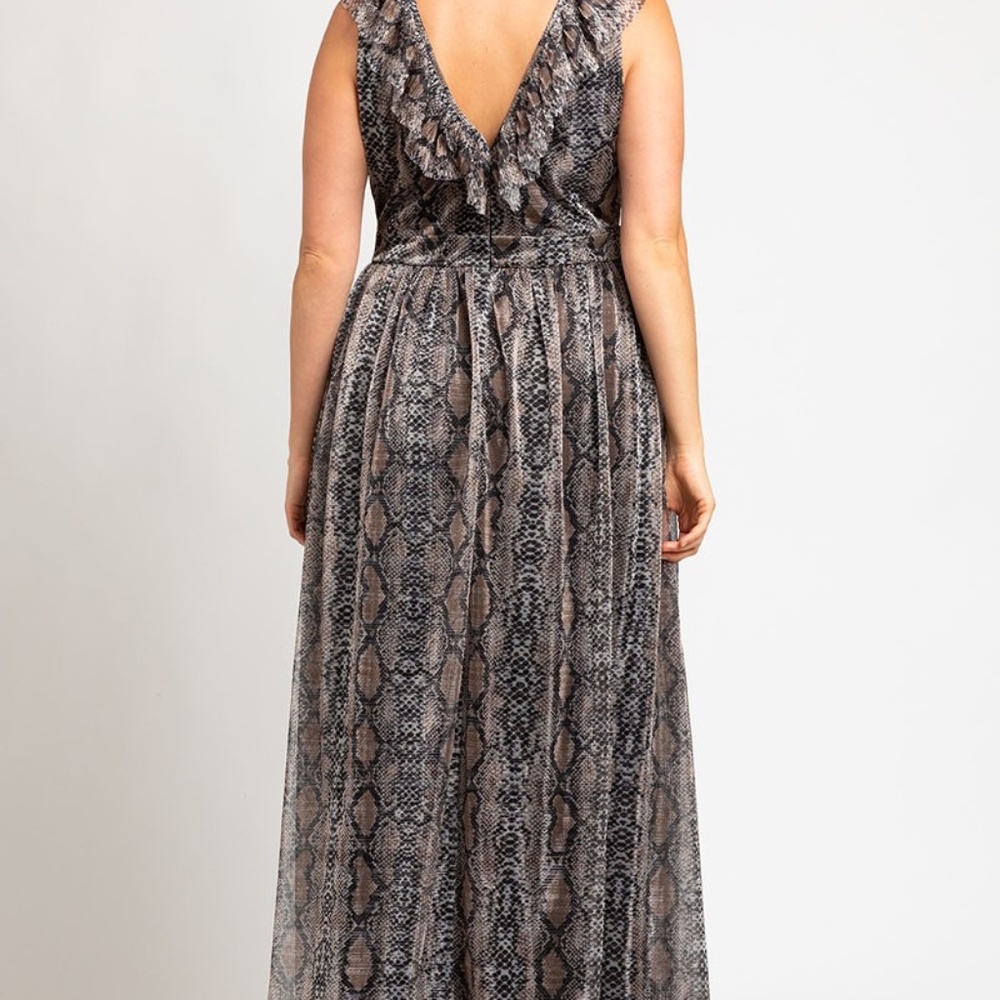 Jasmine Python Print Maxi Dress - Picture 4 of 4